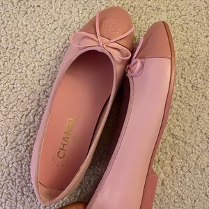 CHANEL Light Pink Loafers